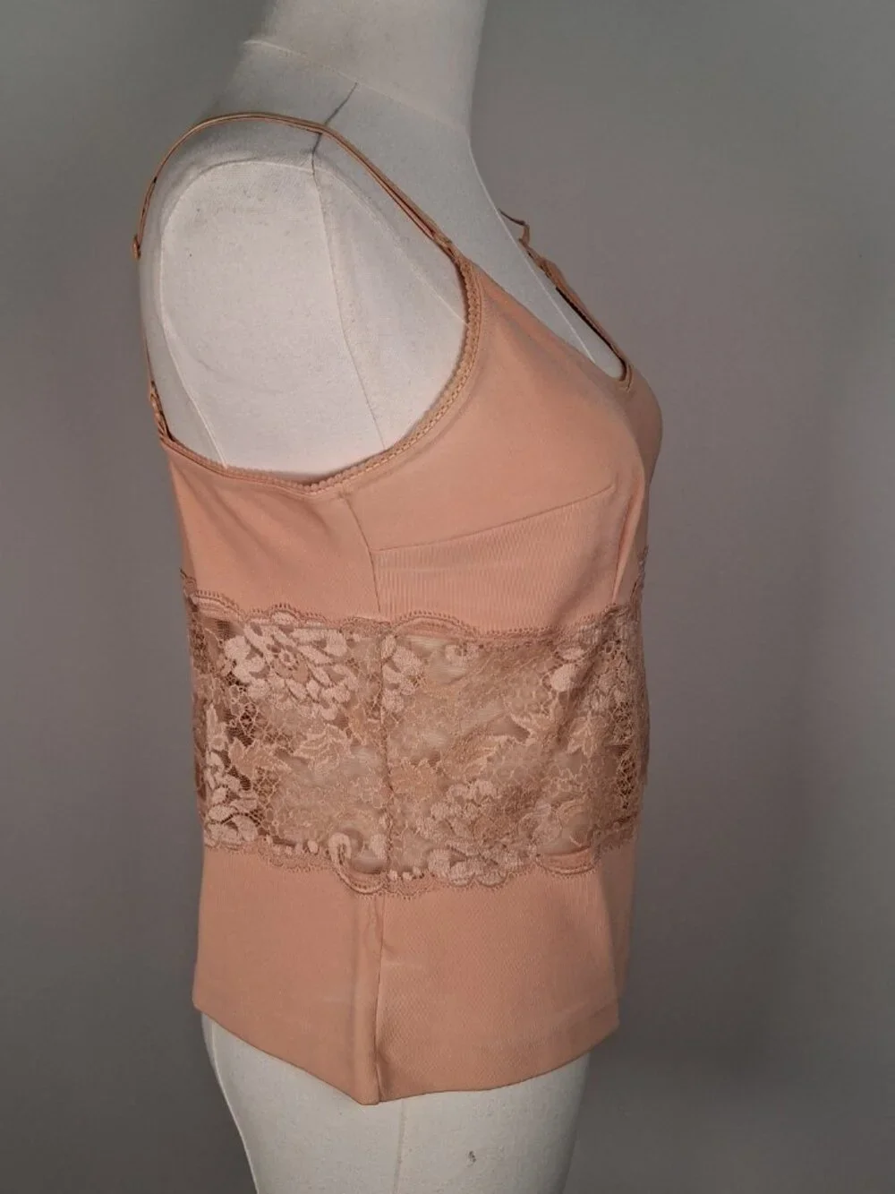 Archival D&G Peach Satin Knit & Lace Camisole size IT 44 - US 8 - Picture 6 of 9